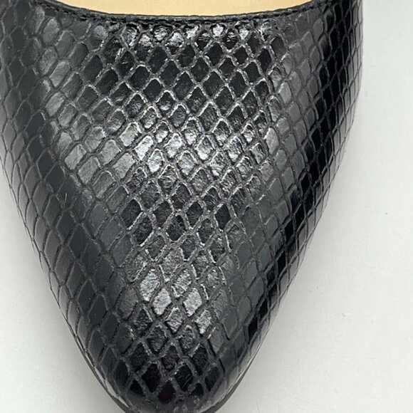 Cole Haan Air Miranda Black Snake Print Pump 8B 8 GUC - Picture 2 of 11